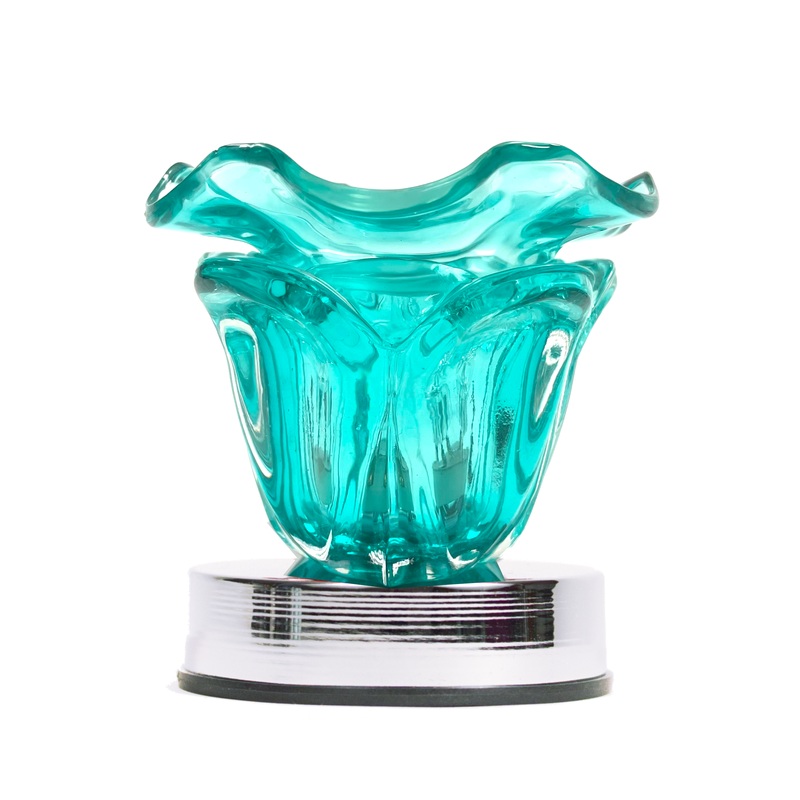 Electric Burner: Teal Tulip