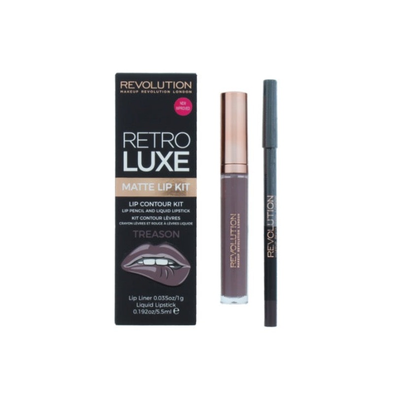 Revolution Retro Luxe Matte Lip Kit Treason