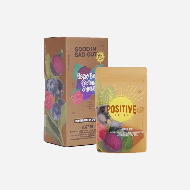 Positive Hotel Mediterranean Easy Bag Berry Beet Protein 1box (45g* 9)