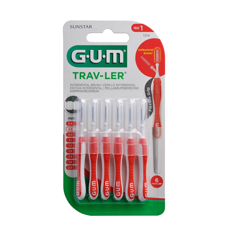 Trav-Ler 1314 Red 0.8mm 6 units