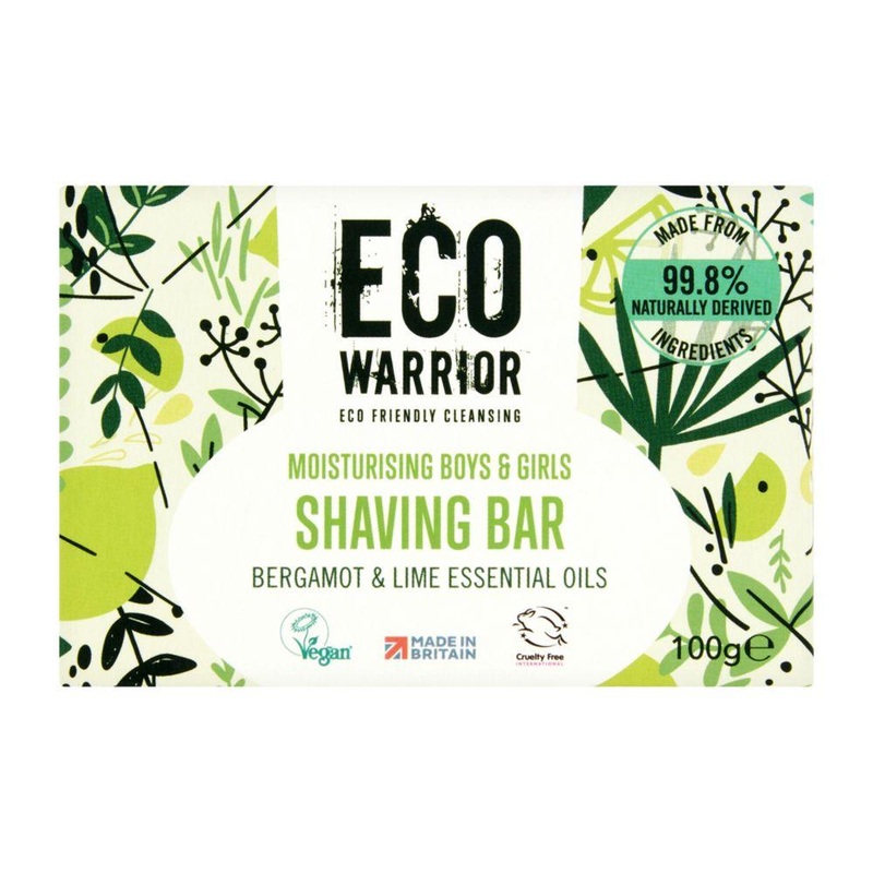 Moisturising Boys & Girls Shaving Bar - Bergamot & Lime Essential Oils 100G