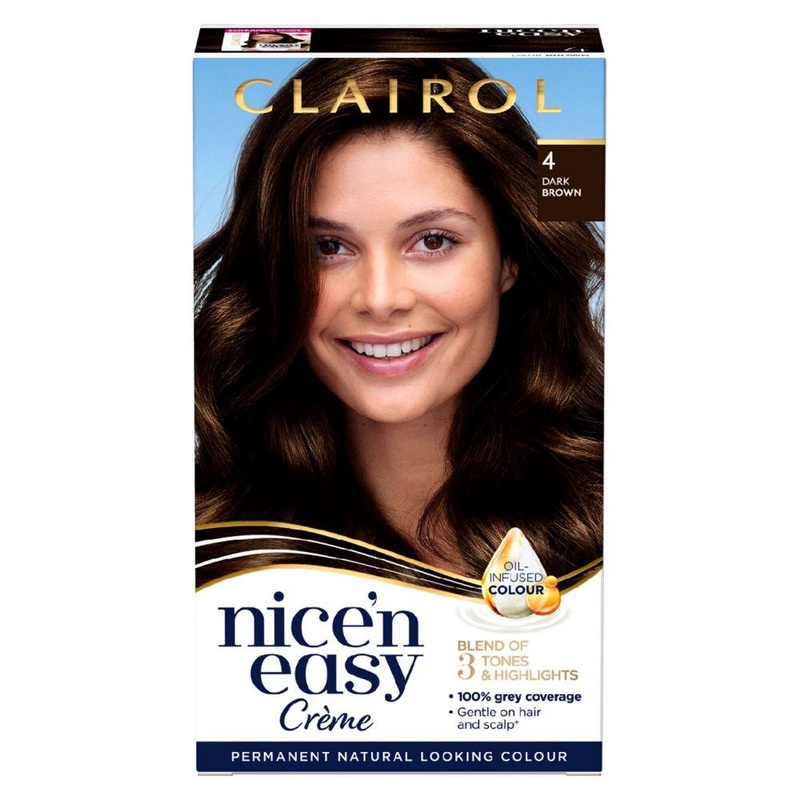 Nice N Easy Permanent Hair Dye 4 Dark Brown 177Ml