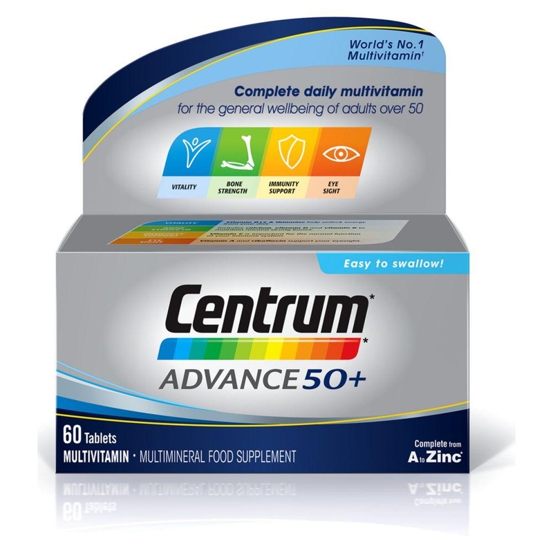 Advance 50+ Multivitamins & Minerals 60 Tablets