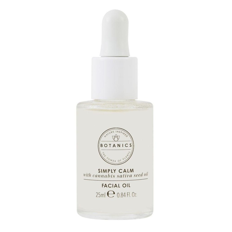 Botanics Simply Calm Facial Oil with Cannabis Sativa (Hemp) Seed Oil 25ml