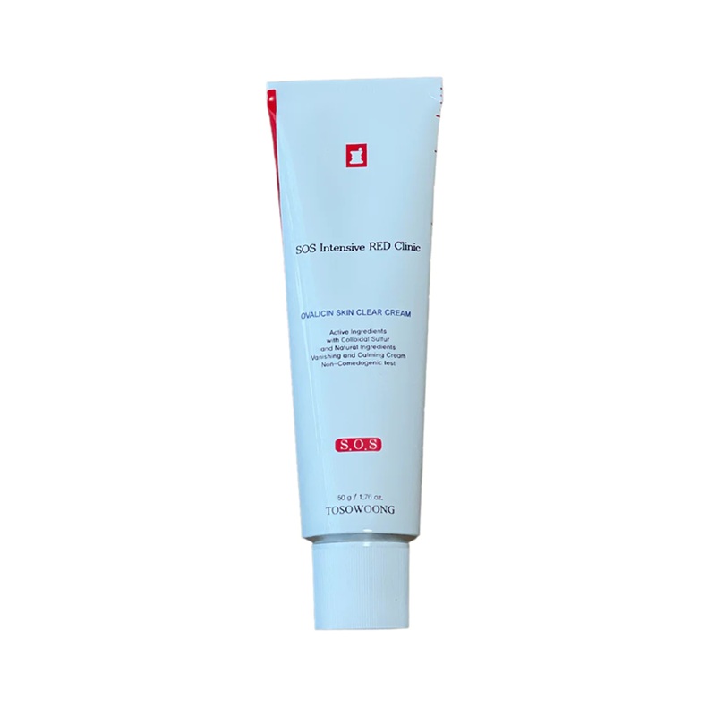 TOSOWOONG SOS Intensive Red Clinic Ovalicin Skin Clear Cream 50g