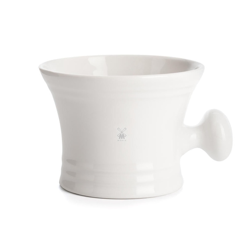White Porcelain, Shaving Mug With Handle