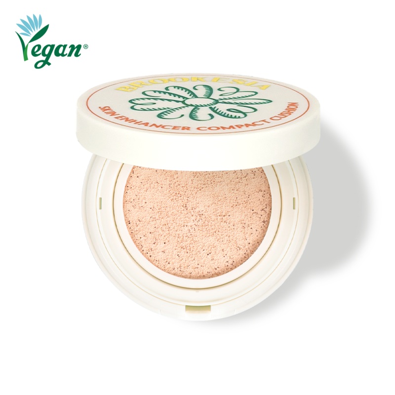 BROOKESIA Skin Enhancer Compact Cushion Glow SPF40 PA++ 12g #01 Pale Peach