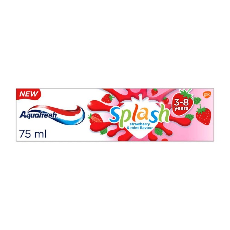 Kids Toothpaste Splash Strawberry & Mint Flavour 3-8 Years 75Ml