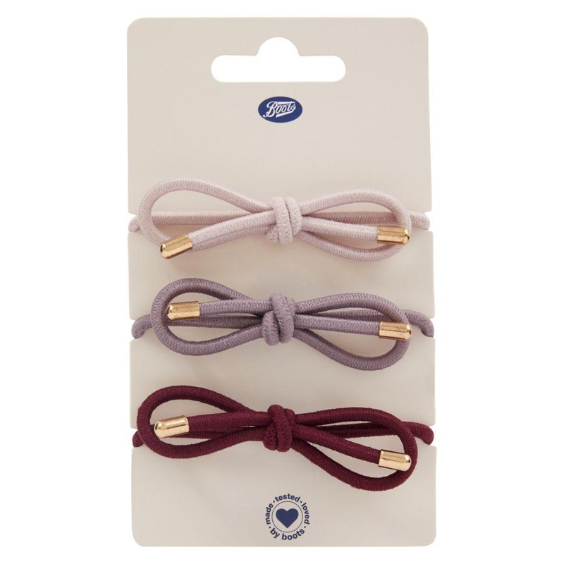 Ponybands Bow Tied Ribbon Maroon 3S