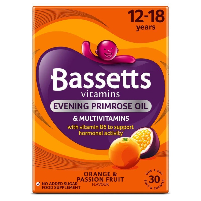 Multivitamins Orange & Passionfruit Flavour Soft & Chewies 12-18 Years - 30