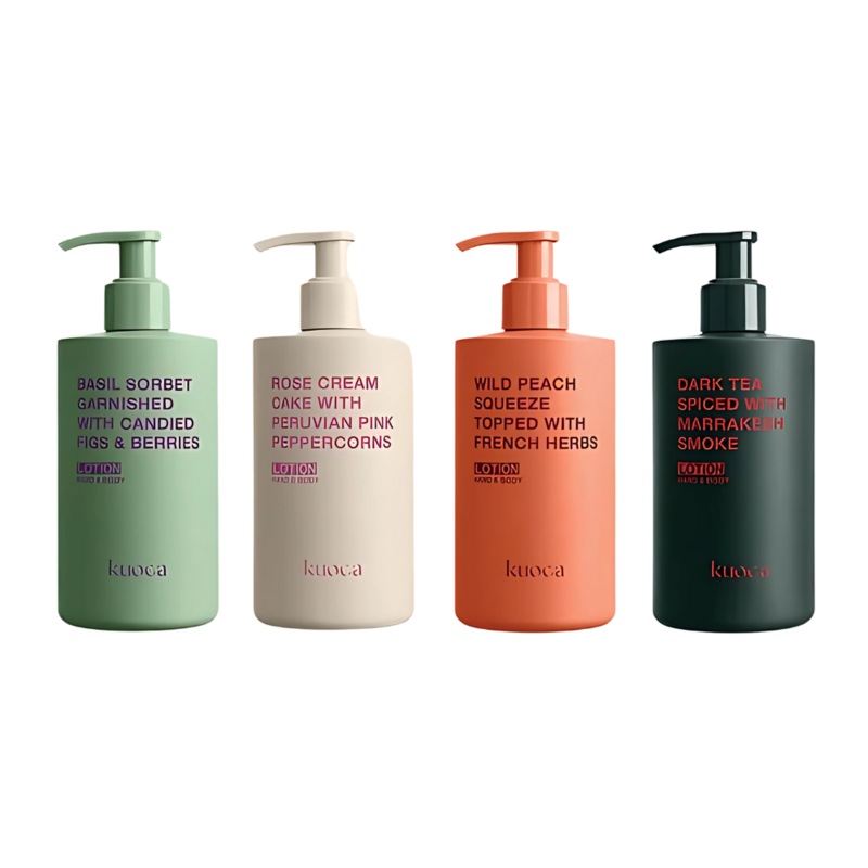 kuoca Hand & Body Lotion 300ml (4 scents) Wild Peach