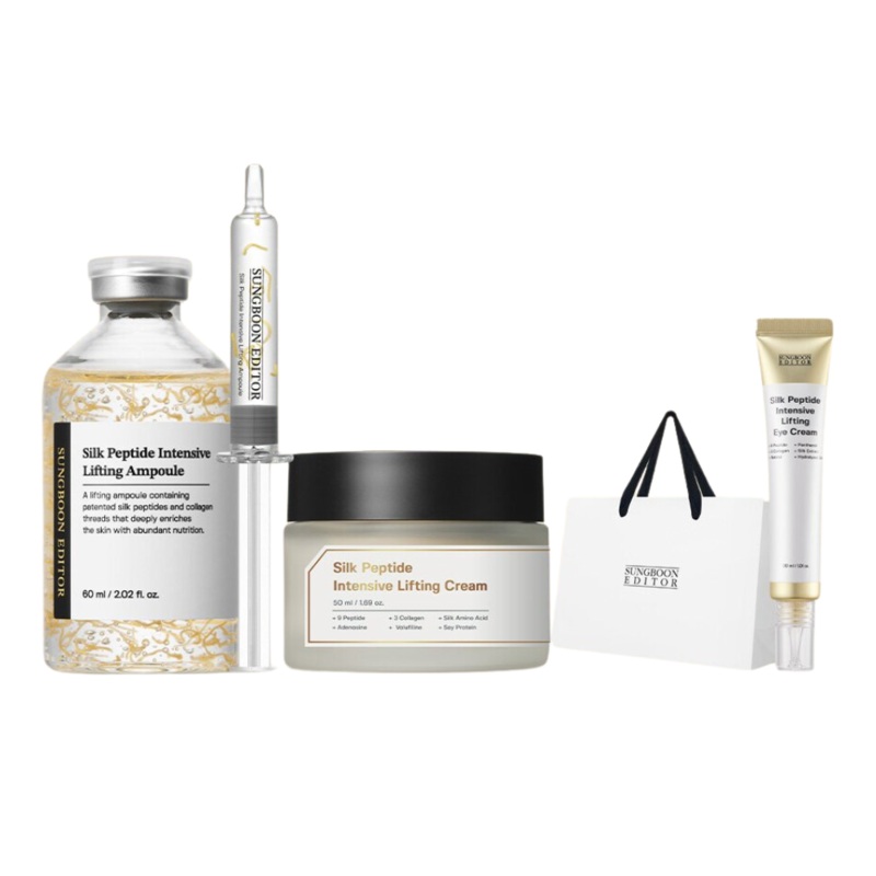 SUNGBOON EDITOR [GIFT SET] Silk Peptide Ampoule (60ml) + Cream (50ml) + Eye Cream