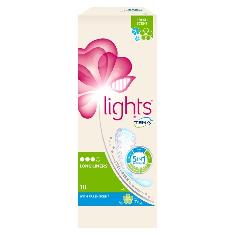 Long Incontinence Liners Scented - 18 Pack