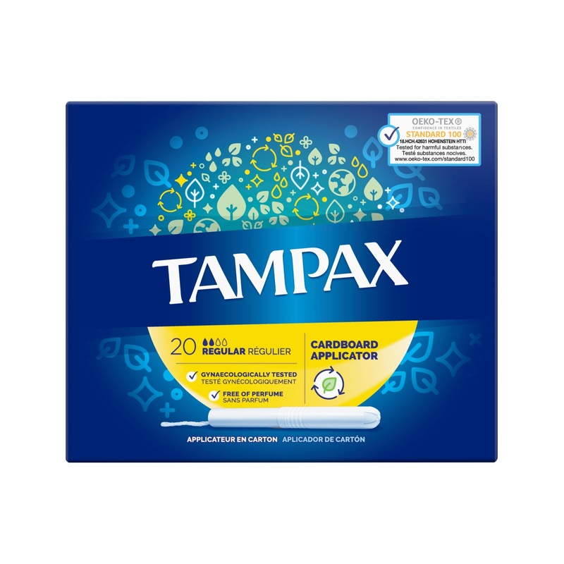 Regular Tampons Applicator Cardboard 20 units