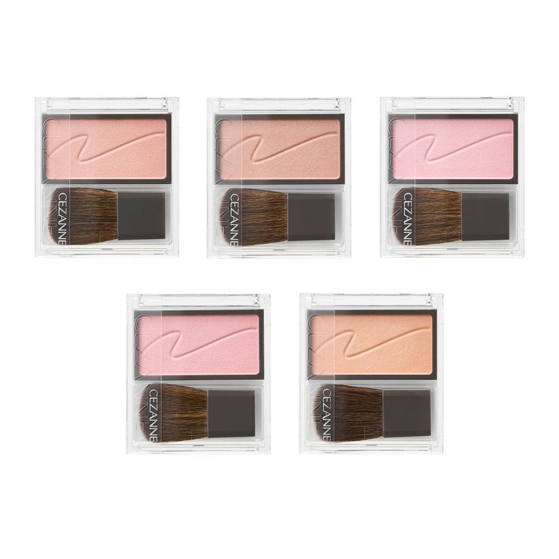 CEZANNE Cheek Blush 2.2g 5 colors 01 Foggy Rose