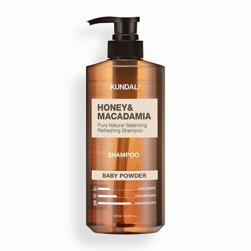 KUNDAL Honey & Macadamia Hair Shampoo 500ml (Choose from 16 Scents) Baby Powder