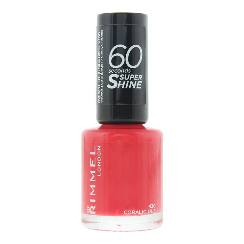Rimmel 60 Seconds Super Shine Nail Polish 8ml - 430 Coralicious
