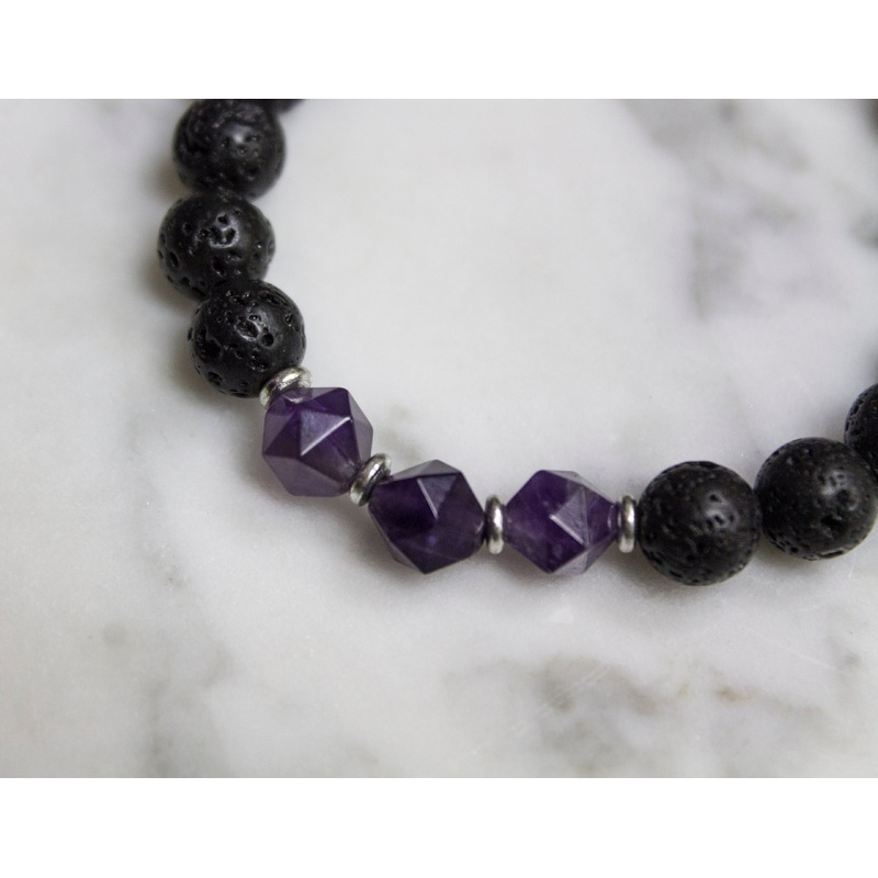 Diffuser Bracelet: Purple Amethyst
