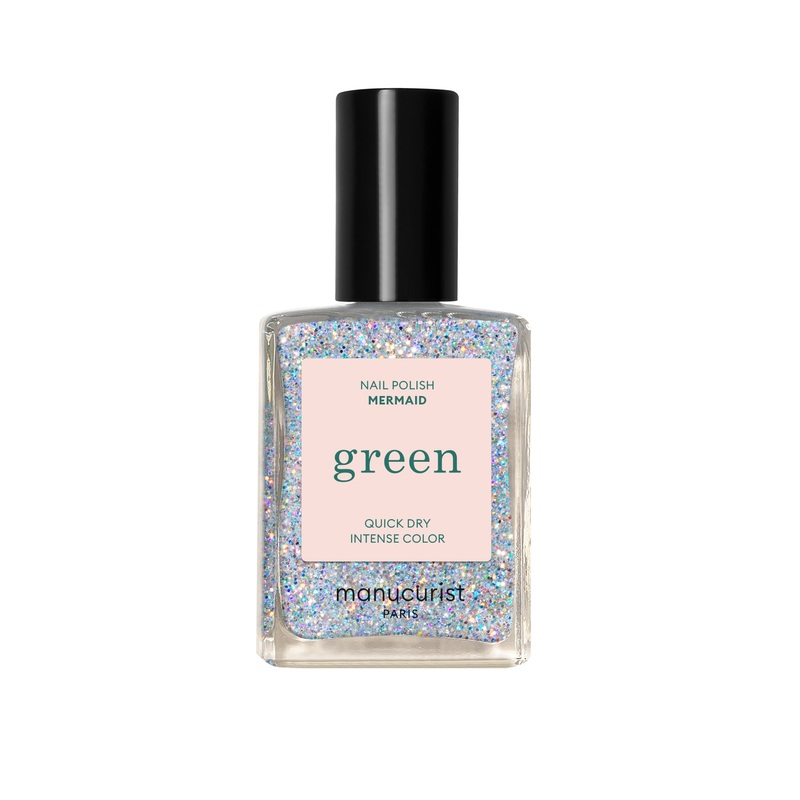 Green Natural Nail Polish Mermaid 15ml