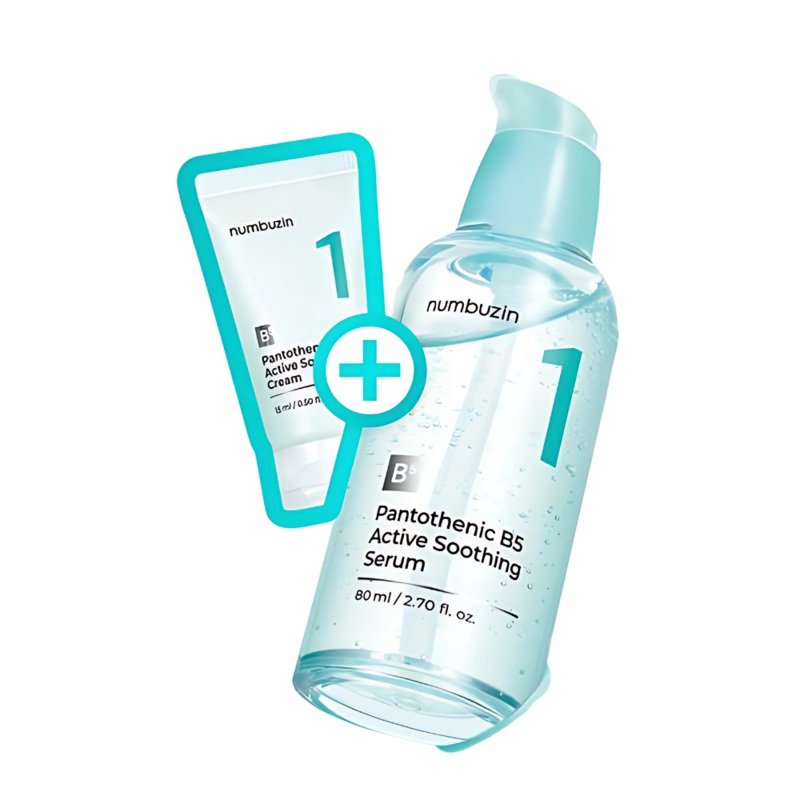 numbuzin No.1 Pantothenic B5 Active Soothing Serum 80ml (+ Free 15ml Cream)