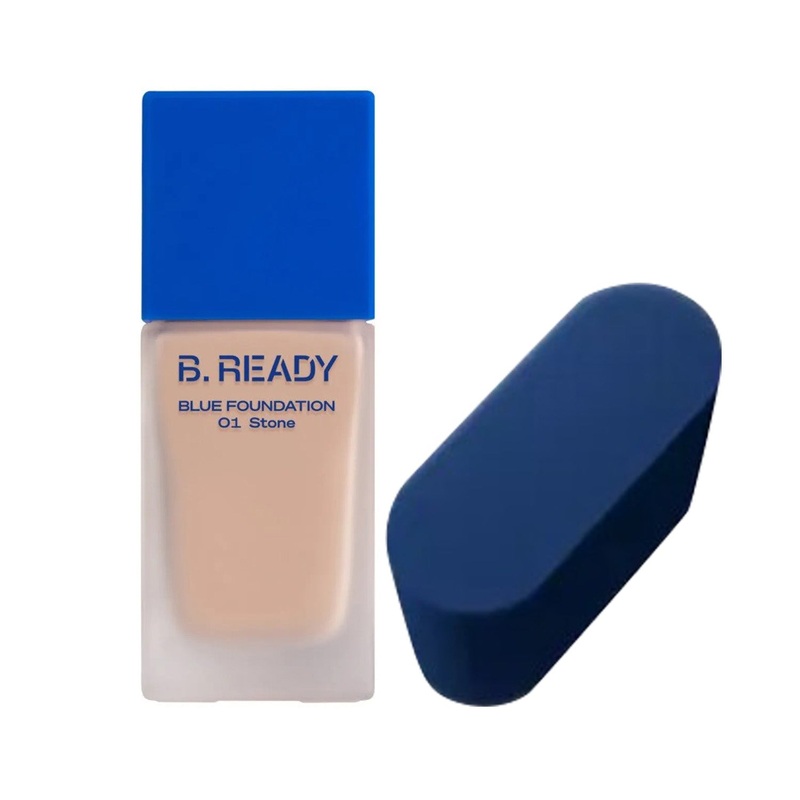 B.READY Blue Foundation SPF27 PA++ 35ml + Puff 5 colors 01 Stone