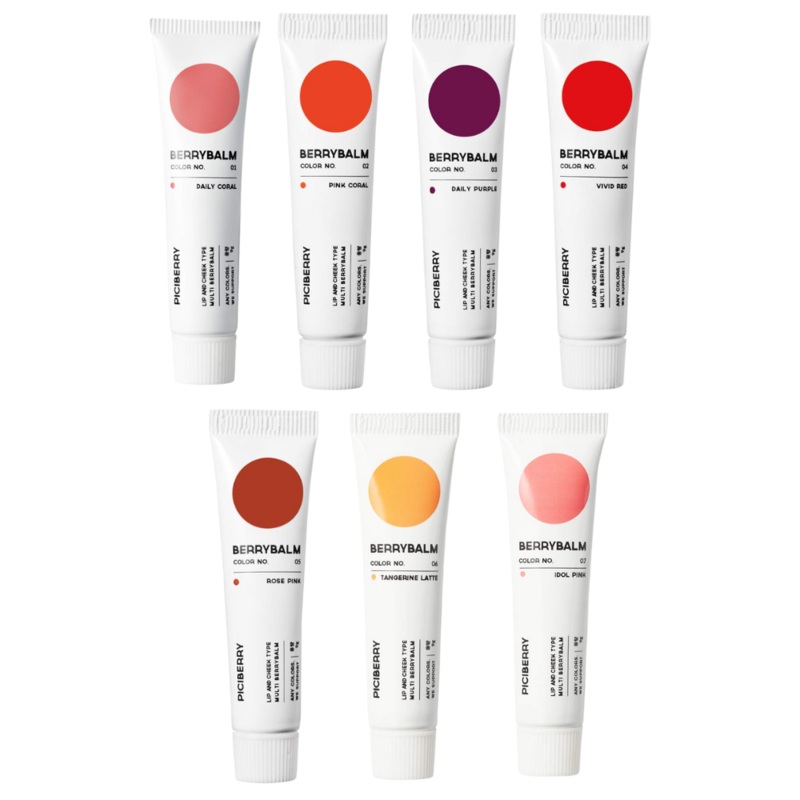 piciberry Berry Balm 9g 7 colors No. 01 Daily Coral
