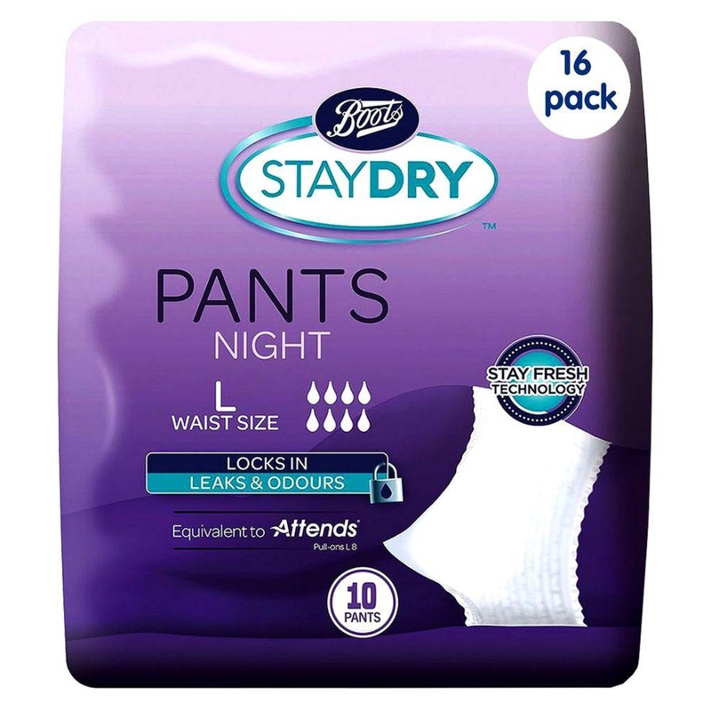 Staydry Night Pants Large - 160 Pants (16 Pack Bundle)