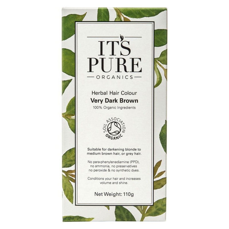 Organic Herbal Hair Colour Very Dark Brown