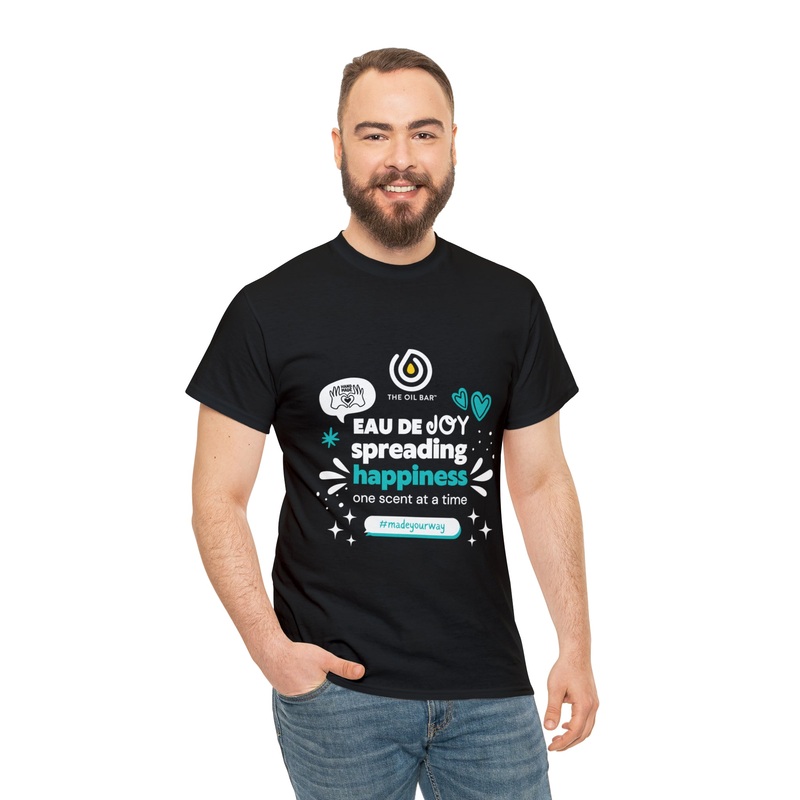 "Eau De Joy" Unisex Heavy Cotton Tee Black S