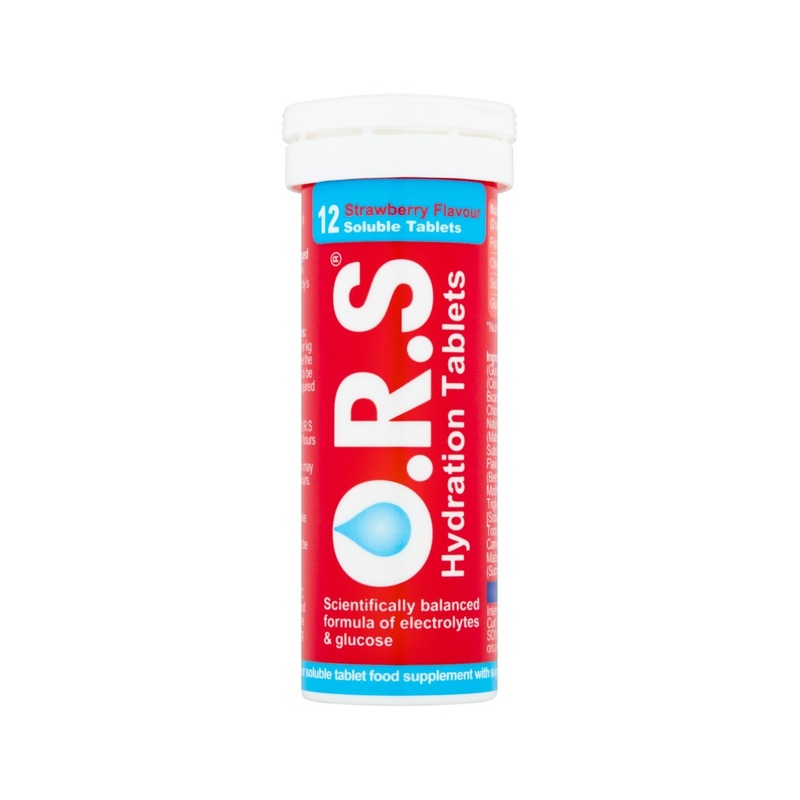 Hydration Tablets Adults & Children Strawberry Flavoured 12 tablets