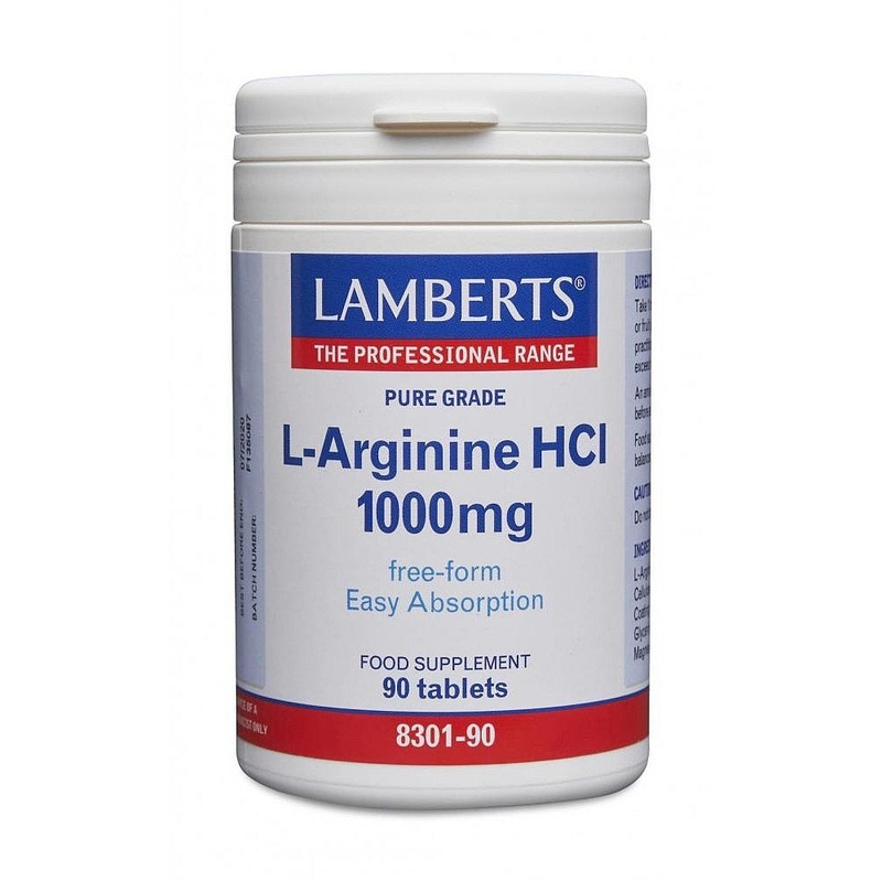 L-Arginine HCl 1000mg 90 tablets