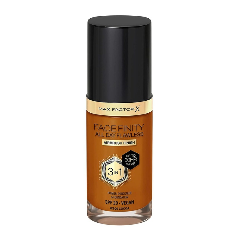 Liquid Make Up Base Max Factor Facefinity All Day Flawless 3-in-1 N 100 Cocoa 30 ml
