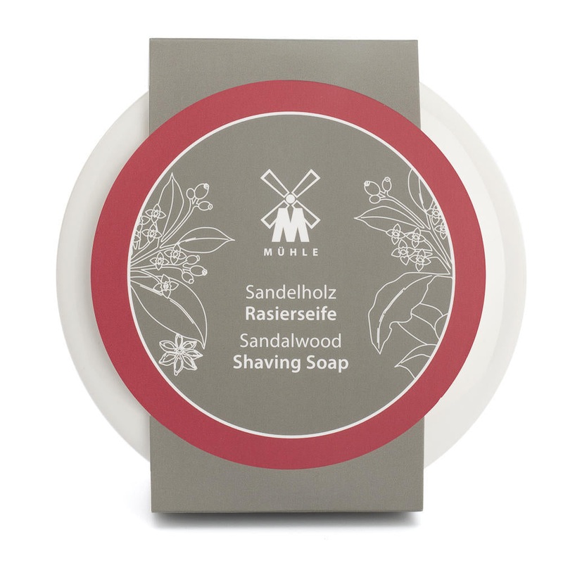 Shave Care, Porcelain Dish Incl. Sandalwood Shaving Soap 65g