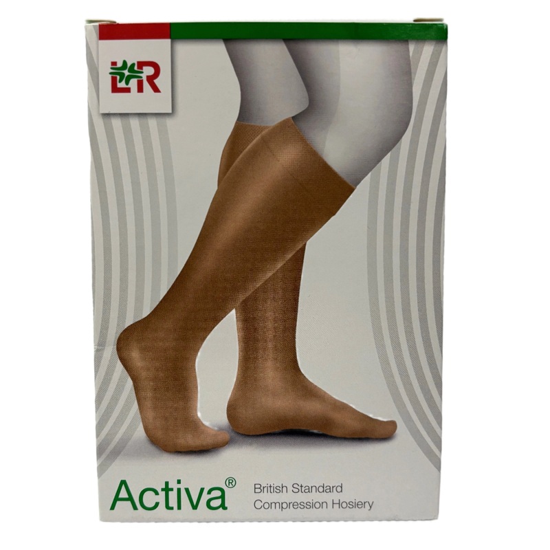 Below Knee Stockings Class 2 Honey Large 1 pair Large Honey