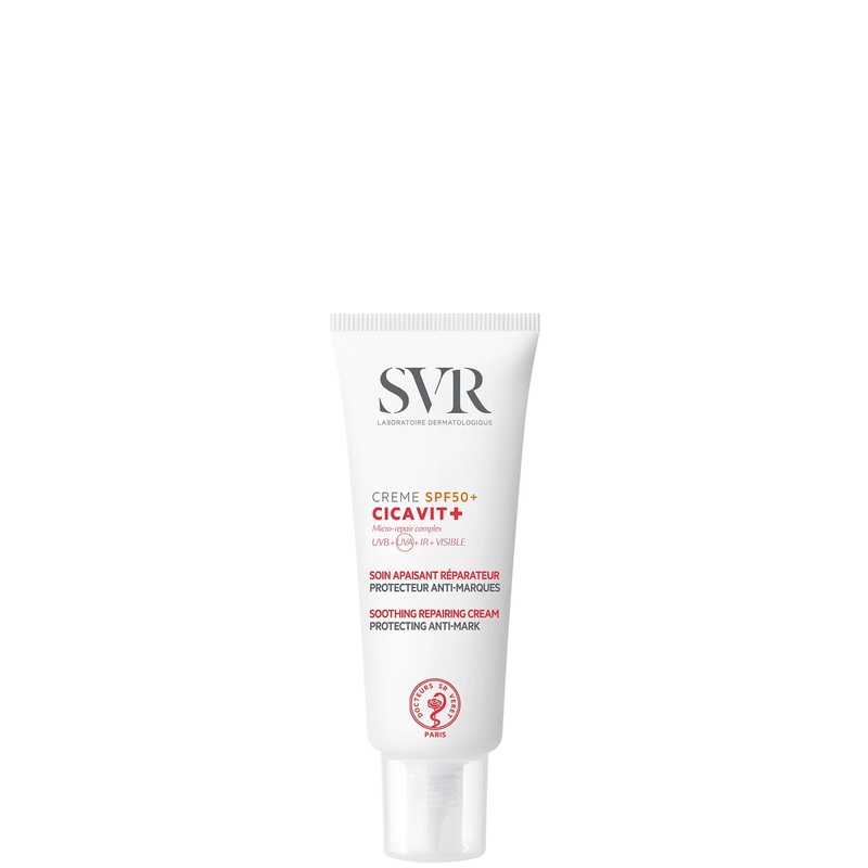 SVR CICAVIT+ SPF 50+ Scar & Wound Cream for Damaged Sensitive Skin, Moles, Grazes, Cuts & Tattoos, 40ml