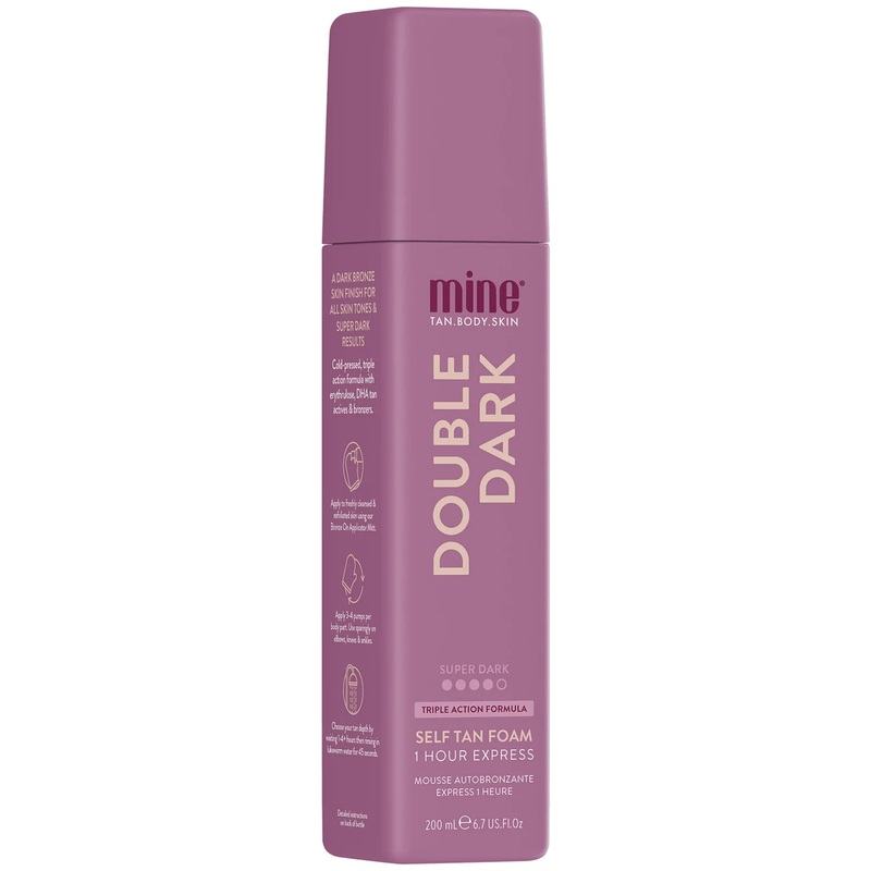 MineTan Double Dark Self Tan Mousse 200ml