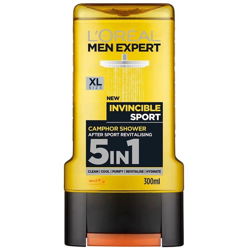 L'Oral Men Expert Invincible Sport 5-in-1 Shower Gel 300ml