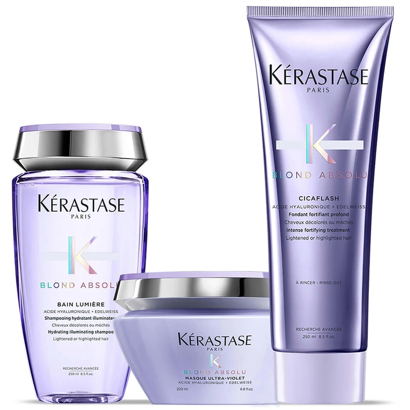 Krastase Blond Absolu Lumiere Shampoo, Conditioner and Masque Trio