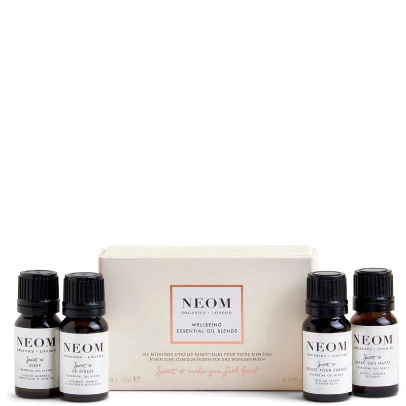 NEOM Wellbeing Essential Oil Blends 4 x 10ml