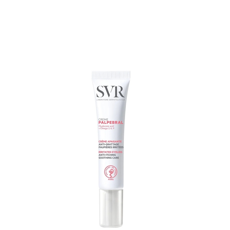 SVR PALPEBRAL Ultra-Soothing Eczema Eye Cream for Dry, Hypersensitive, Itchy, Flaky Eyelids Prone to Irritation, 15ml