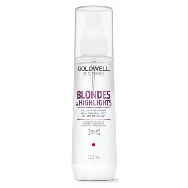 Goldwell Dualsenses Blonde And Highlights Anti-Yellow Serum Spray, For Luminosity & Neutralising Unwanted Yellow Tones 150ml