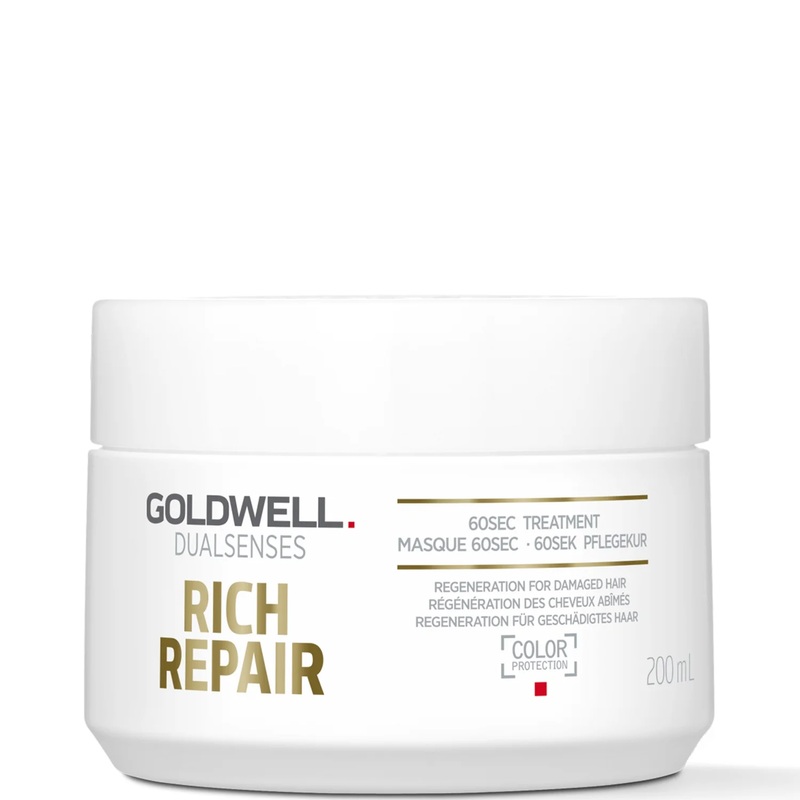 Goldwell Dualsenses Rich Repair Restoring 60Sec Treatment Mask 200ml For Dry To Severely Damaged Hair