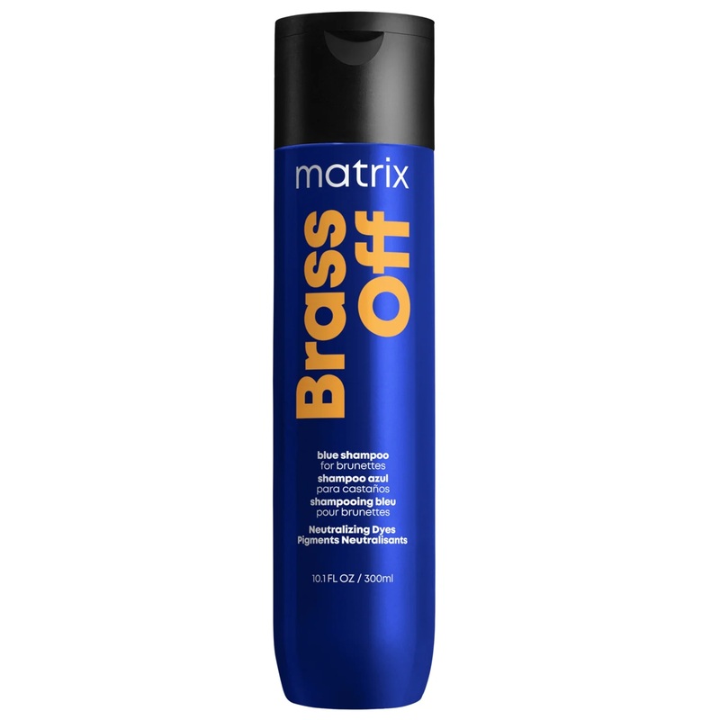 Matrix Total Results Brass Off Brunette Neutralising Blue Shampoo for Lightened Brunette Hair300ml