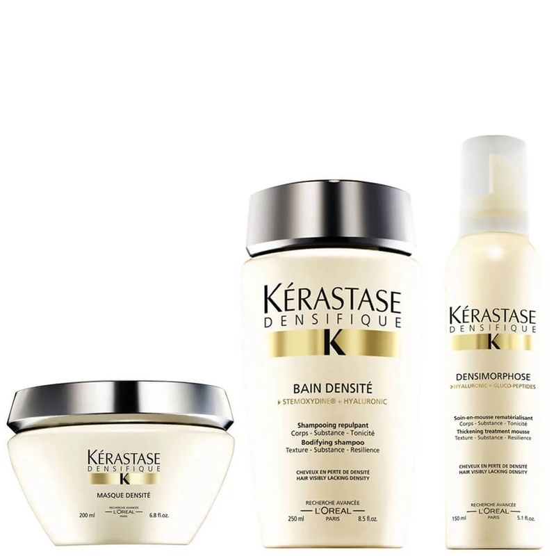 Krastase Densifique Bain Densite (250ml) Masque Densite (200ml) and Mousse Densimorphose (150ml)